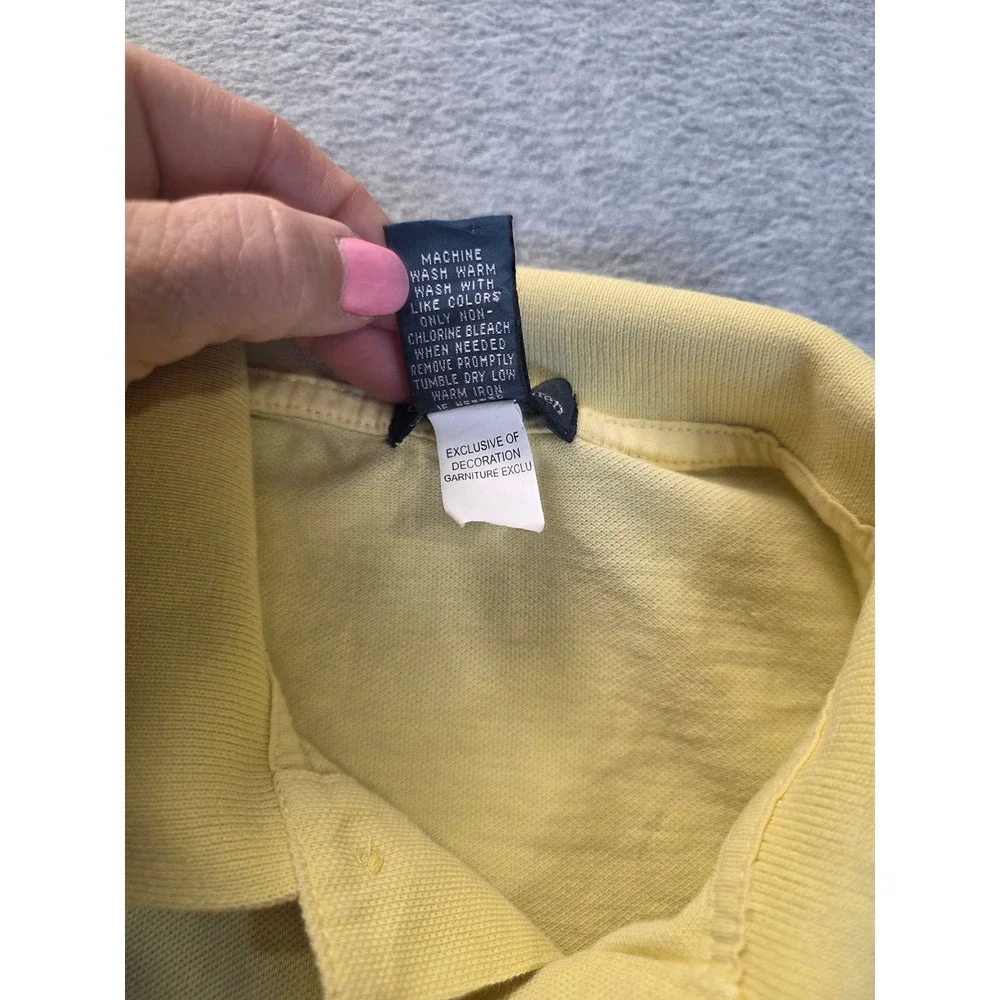 Polo Ralph Lauren Mens XL 18-20 Yellow Short Sleeve Cotton Pique Polo‎ Shirt